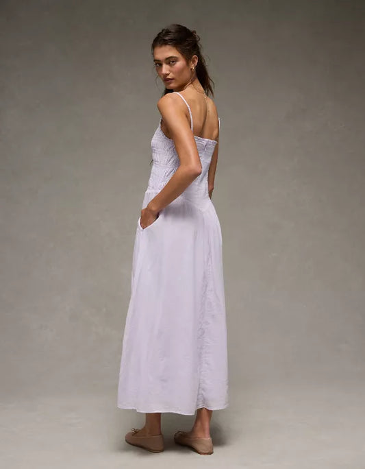 Smocked Bodice Maxi Dress