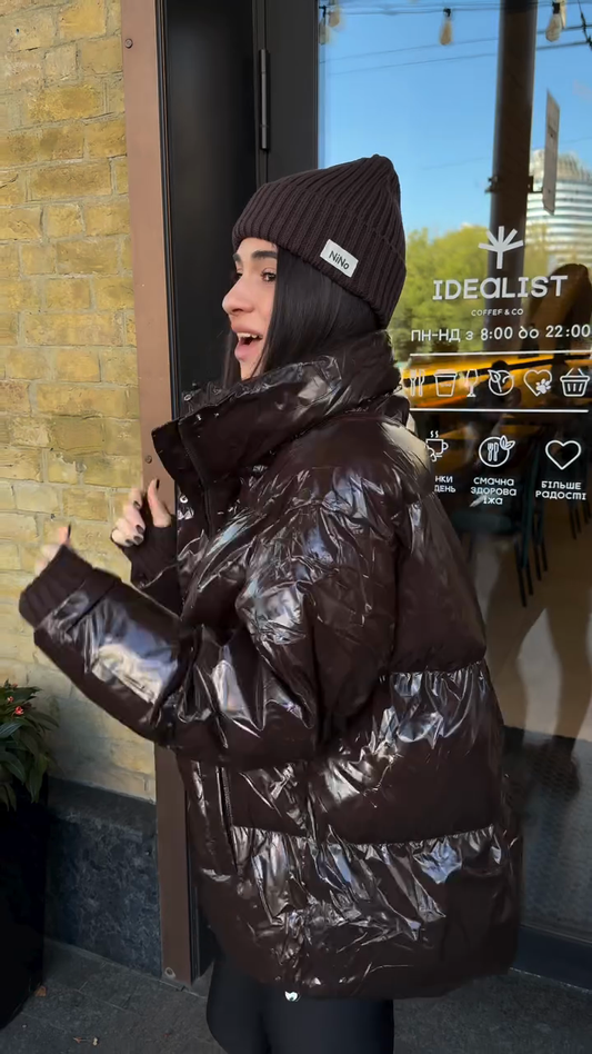 Light brown down jacket