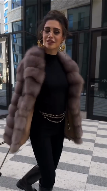 Brown Short Fur Jacket