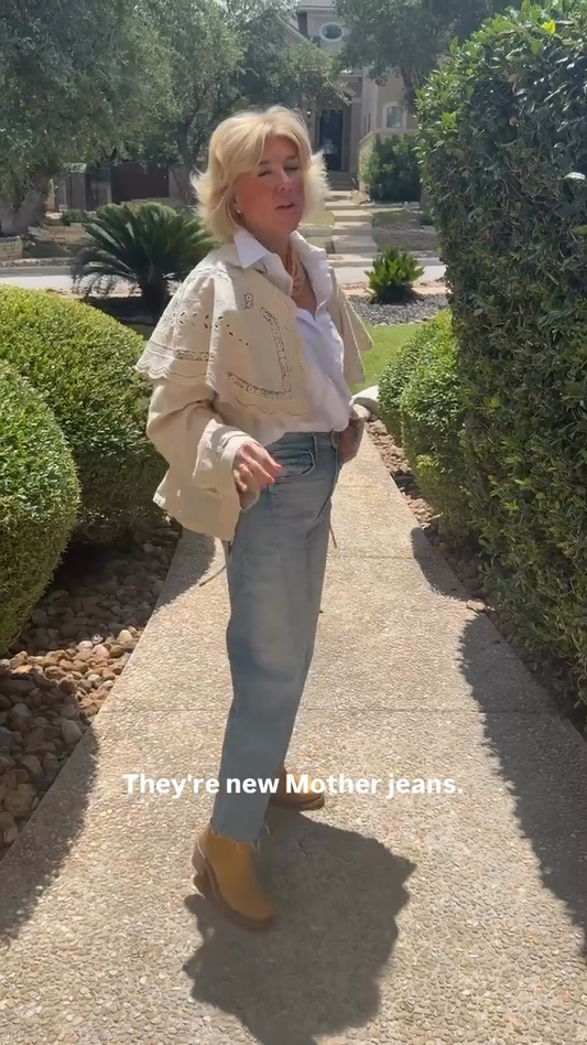 Embroidered Beige Jacket