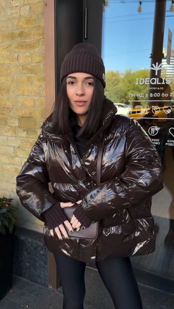 Light brown down jacket