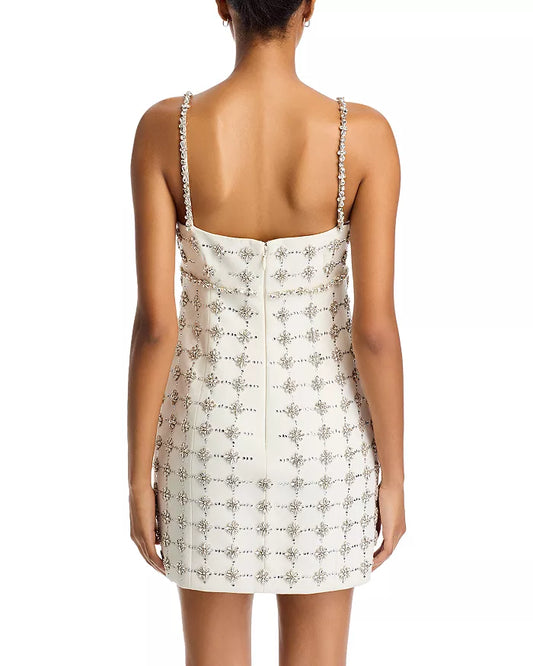 Embellished  Strapless Mini Dress