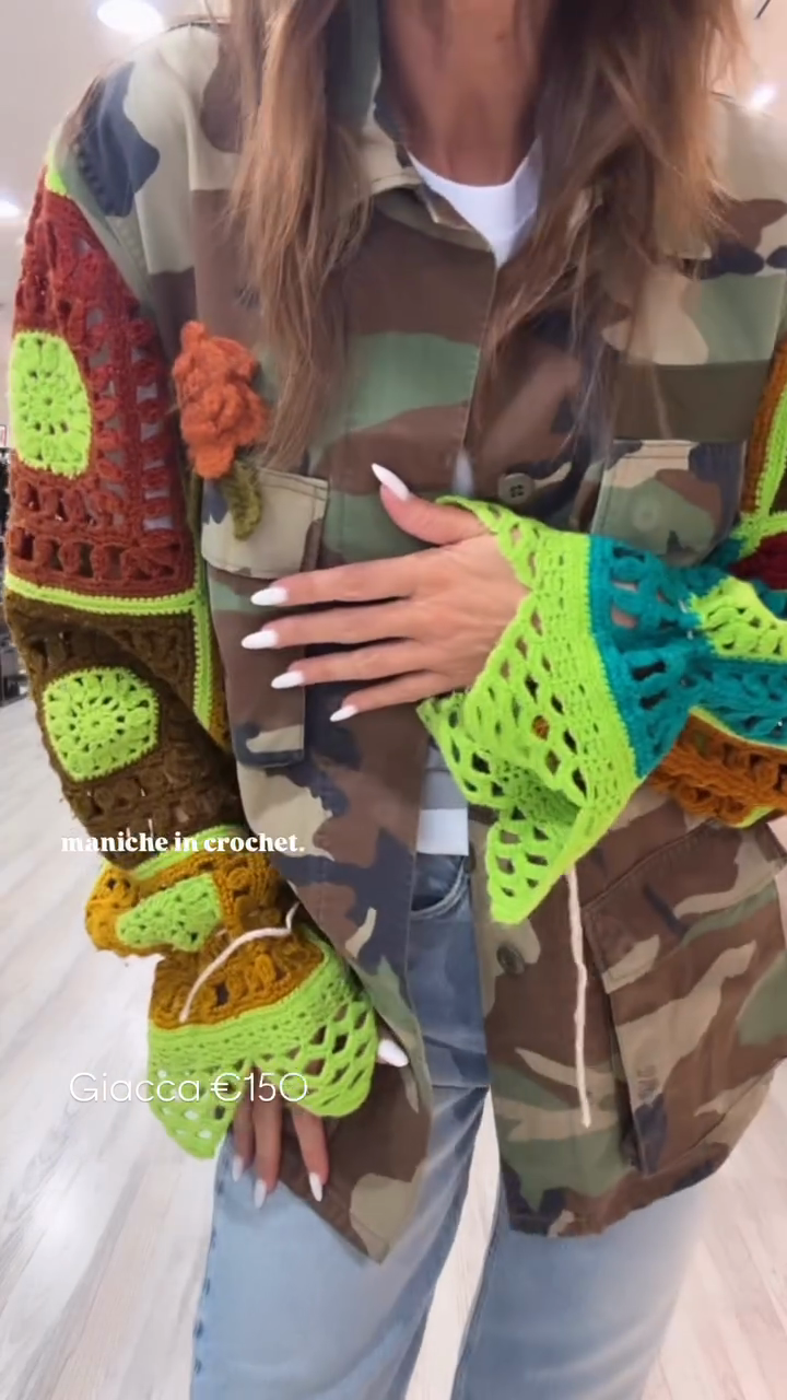 Camouflage - Crochet Hybrid Jacket
