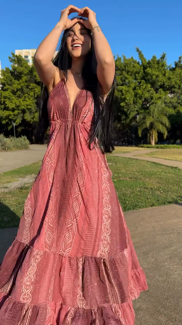 Pink Bohemian - Style Maxi Dress