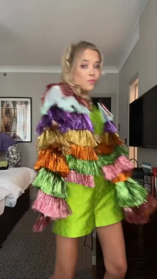 Multicolored Fringe Jacket