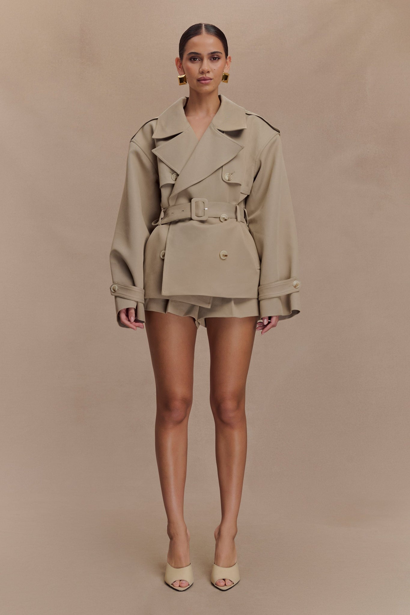 Oversized Belted Trench Coat