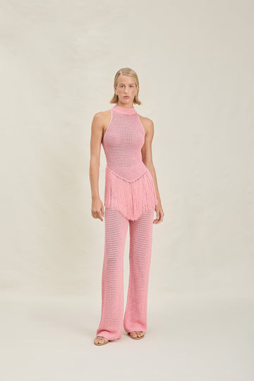Crochet Fringe Jumpsuit