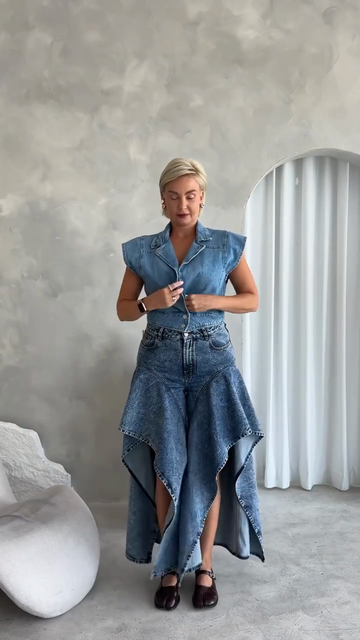 Unique Design Denim Trousers