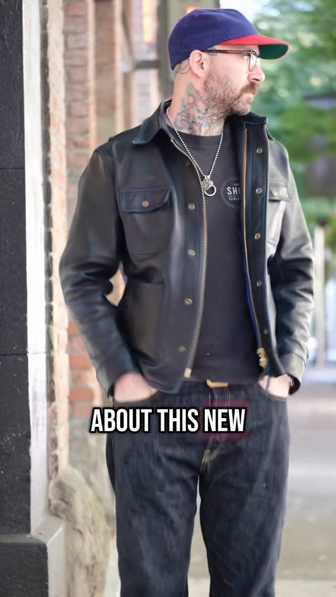 Leather Button - Up Jacket