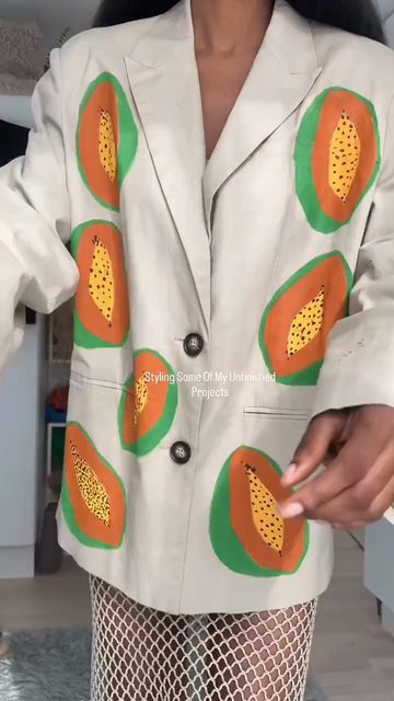 Papaya - Printed Blazer
