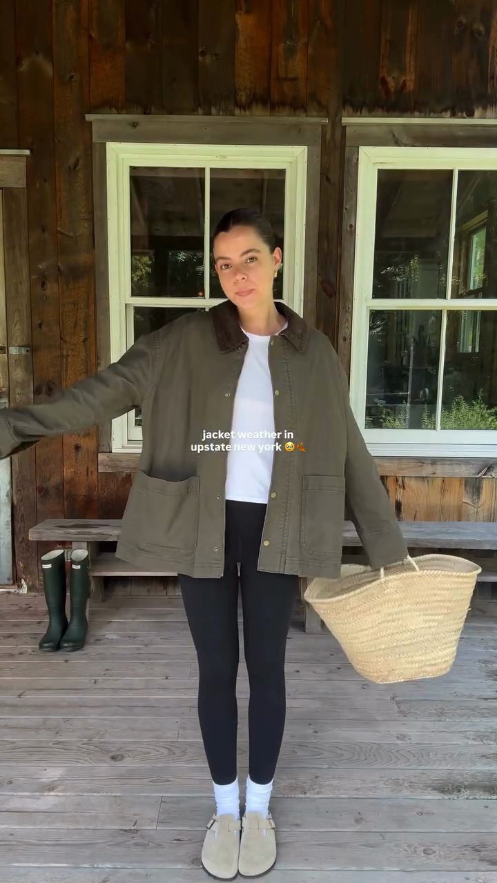 Olive Green Contrast Collar Jacket