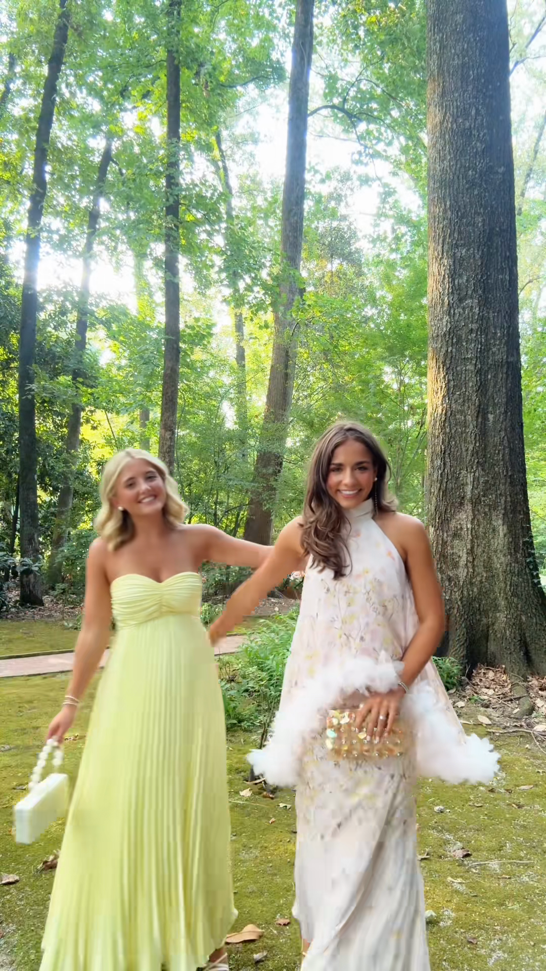 Lemon Yellow Strapless Pleated Maxi Dress